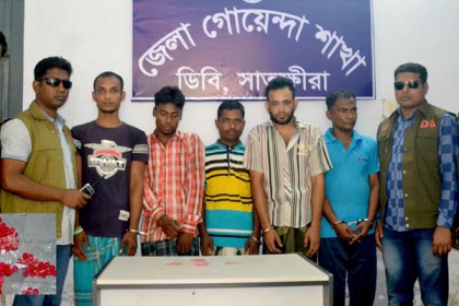 কলারোয়ায় সাড়ে ৩’শ পিস ইয়াবাসহ ৬ মাদক ব্যবসায়ী আটক