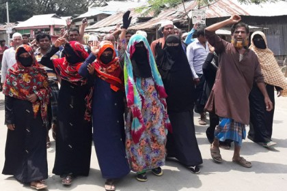 নোয়াখালী সদরে উচ্ছেদ আতংকে শতাধিক ভূমিহীন পরিবার 

