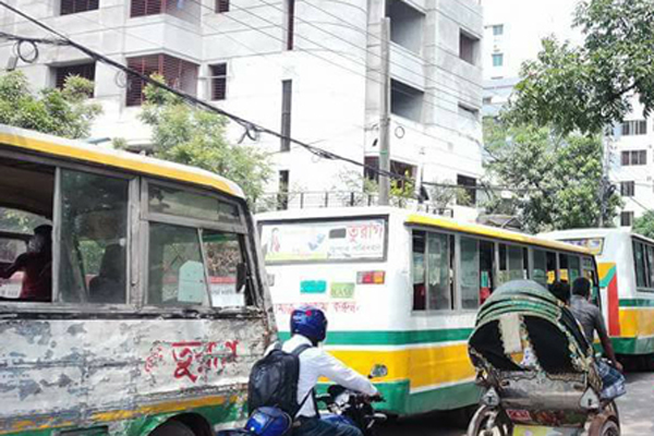 বাসে ধর্ষণের চেষ্টা, রাজধানীতে তুরাগ পরিবহন বন্ধ