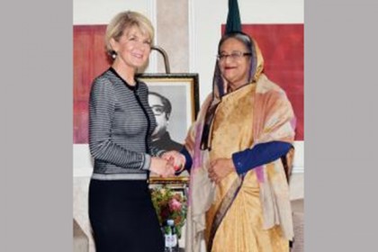 মিয়ানমারের ওপর চাপ অব্যাহত রাখতে অস্ট্রেলিয়ার প্রতি প্রধানমন্ত্রীর আহ্বান