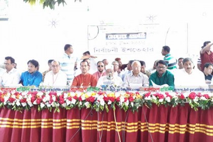 গাজীপুর সিটি নির্বাচনে হাসান সরকারের ১৯ দফা ইশতেহার ঘোষণা