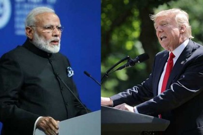 যেখানে মোদির পেছনে ট্রাম্প