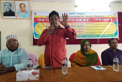 কলারোয়ায় নিরাপদ আম বাজারজাত করণ বিষয়ক মতবিনিময় সভা