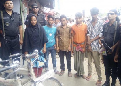 ফরিদপুরে আটক পাঁচ মাদকসেবীর ৬ মাসের জেল