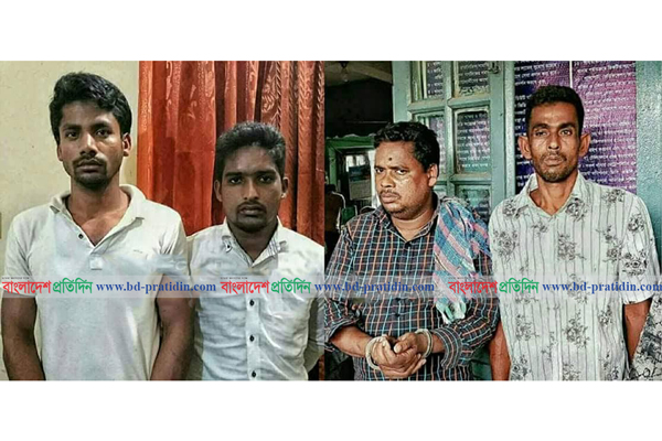 নেত্রকোনায় মোটরসাইকেলসহ চোর চক্রের ৪ সদস্য আটক