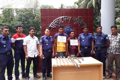 কোম্পানীগঞ্জে অস্ত্রসহ দুই দুর্ধর্ষ ডাকাত গ্রেফতার