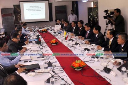 রোহিঙ্গা প্রত্যাবাসনে বৈঠকে যৌথ ওয়ার্কিং গ্রুপ