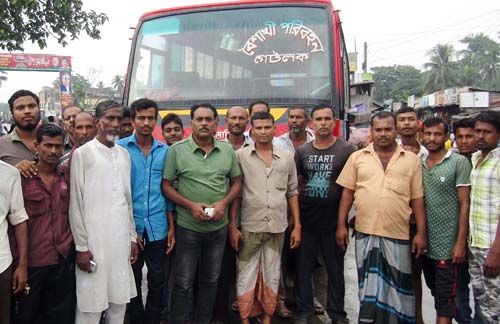 মোরেলগঞ্জ-শরণখোলা সড়কে বাস চলাচল বন্ধ