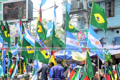 আর্জেন্টিনা-ব্রাজিলে মজেছে বগুড়ার ফুটবল প্রেমীরা 