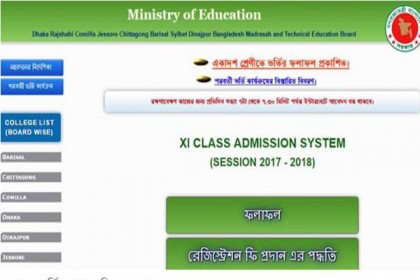 একাদশে ভর্তির প্রথম তালিকা প্রকাশ