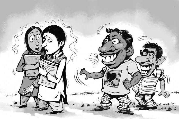 ইভটিজিংয়ের প্রতিবাদে টাঙ্গাইলে মানববন্ধন