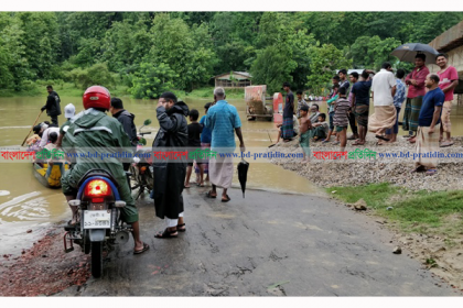 বান্দরবানে বন্যা, সড়ক যোগাযোগ বিচ্ছিন্ন