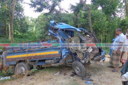 দিনাজপুরে ট্রাক-পিকআপ ভ্যান মুখোমুখী সংঘর্ষে নিহত ২