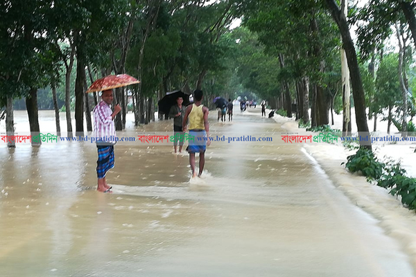 মৌলভীবাজারে বন্যা পরিস্থিতির অবনতি, প্লাবিত হচ্ছে নতুন এলাকা