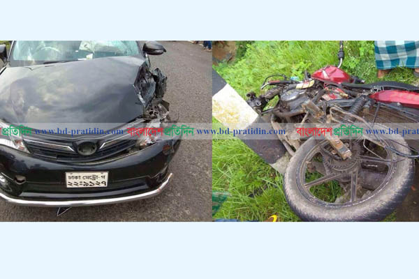 বরিশালে প্রাইভেটকারচাপায় মোটরসাইকেলের ১ আরোহী নিহত

