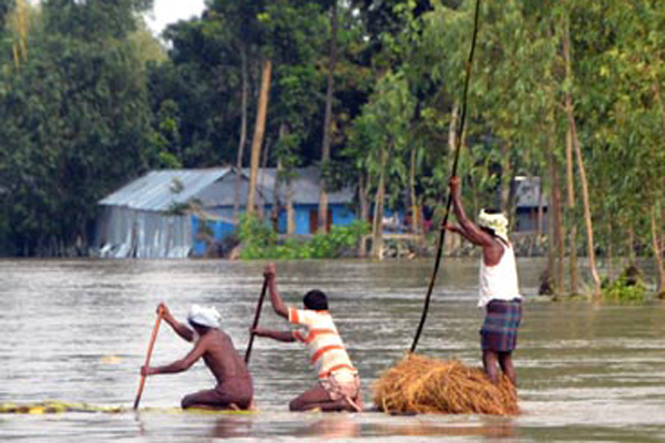 কুড়িগ্রামে ধরলার পানি বিপদসীমার ২৮ সে.মি. উপরে