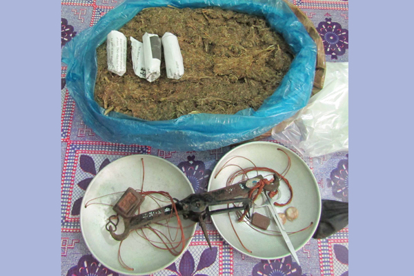 মোরেলগঞ্জে এক কেজি গাঁজা উদ্ধার