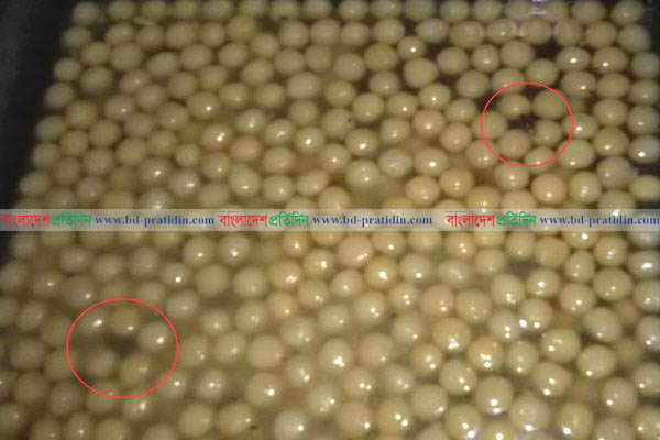 দোকানের মিষ্টিতে তেলাপোকা!