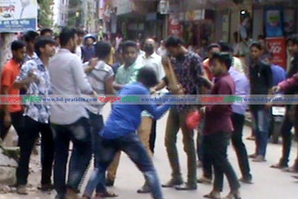 লক্ষ্মীপুরে ছাত্রদলের ঝটিকা মিছিলে ছাত্রলীগের হামলা