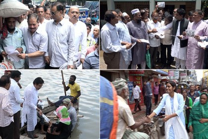 বরিশাল সিটি করপোরেশন নির্বাচনের প্রচারণায় ব্যস্ত প্রার্থীরা