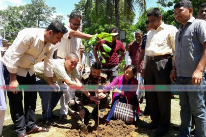 রাঙামাটির লংগদুতে সেনা জোনের উদ্যোগে বৃক্ষরোপন
