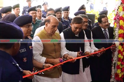 বাংলাদেশ-ভারত পাশে থেকে সব হুমকি মোকাবিলা করবে : রাজনাথ সিং