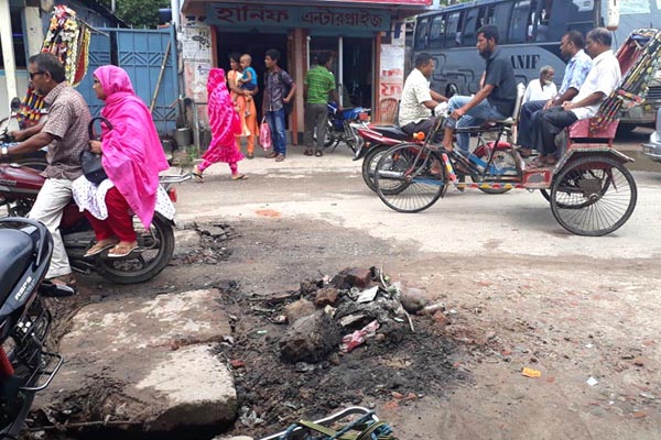ঠাকুরগাঁওয়ে পৌর এলাকায় ময়লা-আবর্জনার স্তুপ, অতিষ্ঠ পৌরবাসী

