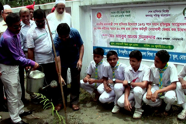 নোয়াখালীতে বৃক্ষরোপণ কর্মসূচির উদ্বোধন