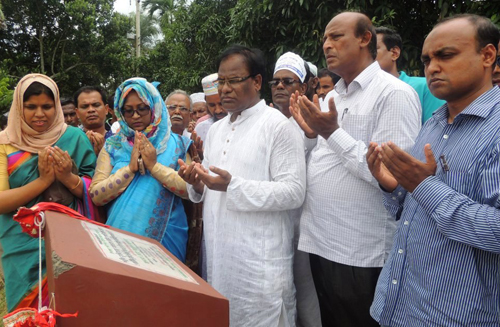 বাগাতিপাড়ায় প্রতিবন্ধী স্কুল ভবনের ভিত্তি প্রস্তর স্থাপন
