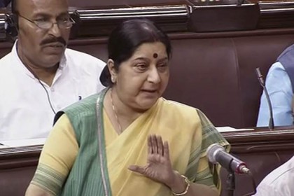 বাংলাদেশে হিন্দুদের সংখ্যা বাড়ছে : সুষমা স্বরাজ