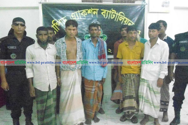নাটোরে মাদক বিক্রি ও সেবনের দায়ে ১১ জনের জেল