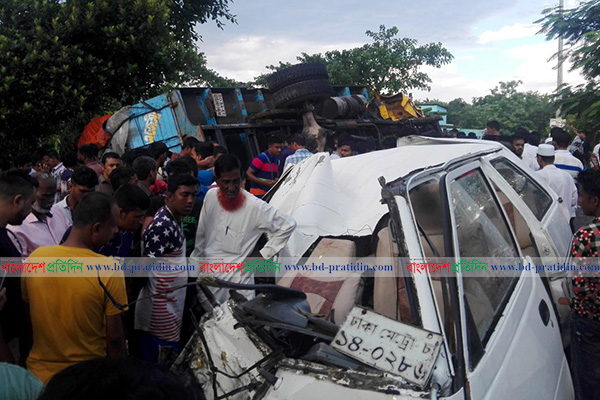 সিলেটে ট্রাক-মাইক্রোবাস সংঘর্ষে নিহত ৫