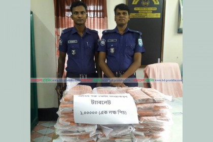 হিলি সীমান্তে গরু মোটাতাজাকরণের ৯৬ হাজার পিস ট্যাবলেট উদ্ধার

