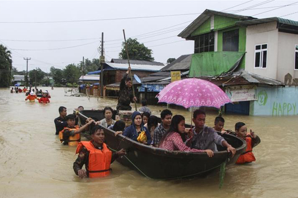মিয়ানমারে বন্যায় দেড় লাখ মানুষ গৃহহীন