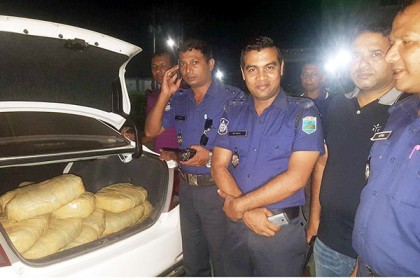 বগুড়ায় ১০০ কেজি গাঁজা উদ্ধার 

