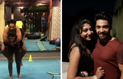 প্রেমিকার পিঠে চড়ে ঘুরে বেড়াচ্ছেন অভিনেতা!