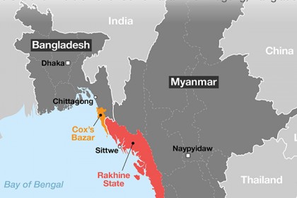 সীমান্তের শূন্য রেখায় বাংলাদেশি সহায়তা বন্ধের অনুরোধ মিয়ানমারের