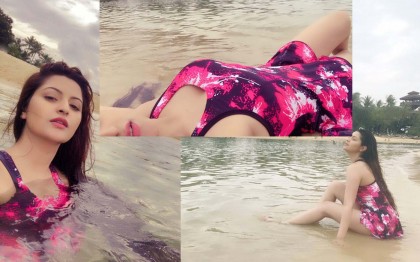 সিঙ্গাপুরের শীতল জলে পরীমণির উষ্ণতা