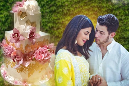 সোনা দিয়ে মোড়ানো ছিল নিক-প্রিয়াঙ্কার এনগেজমেন্ট কেক