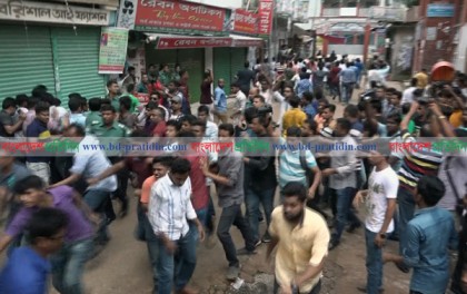 বরিশালে ছাত্রদলের পদপ্রাপ্ত ও বঞ্চিত গ্রুপের মধ্যে সংঘর্ষ