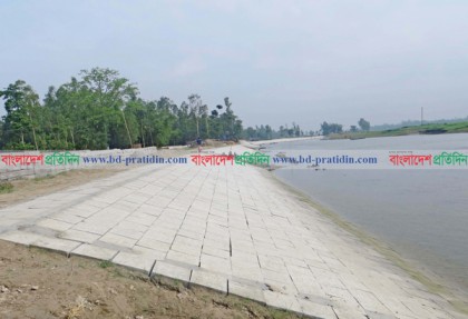 বগুড়ায় বাঙালী নদীর তীর সংরক্ষণের কাজ সম্পন্ন