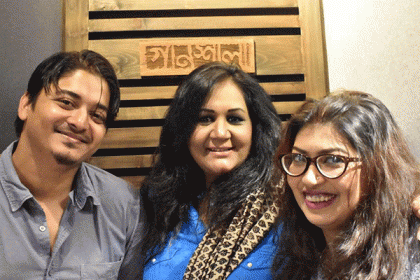 কানসূতা’র আসরে ফাহমিদা নবী, সুজন ও সুকন্যা’র গান