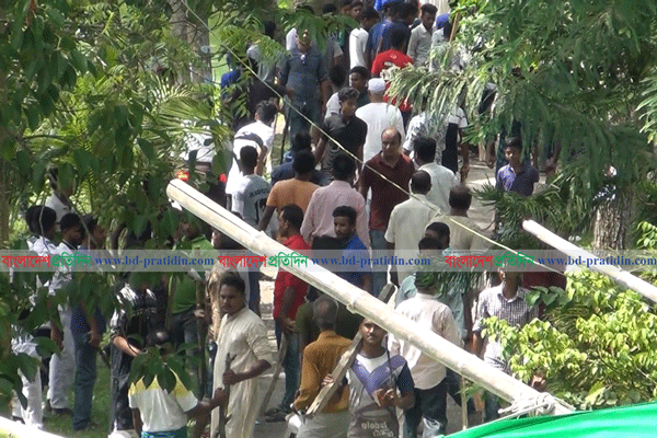 শরীয়তপুরে বিএনপি-যুবলীগ সংঘর্ষ, আহত ২৫