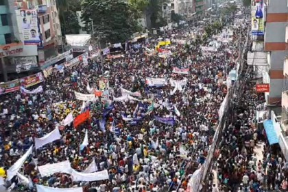 নয়াপল্টনে বিএনপির ব্যাপক শোডাউন