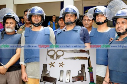 বগুড়ায় অস্ত্রসহ জেএমবির শীর্ষ ৫ নেতা গ্রেফতার 

