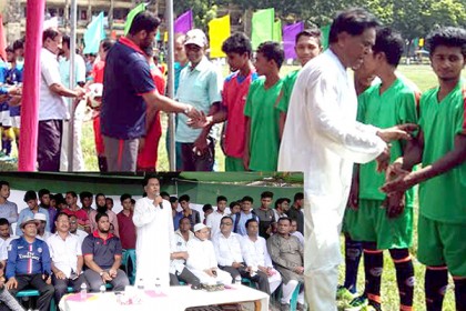 কলাপাড়ায় বঙ্গবন্ধু গোল্ডকাপ ফুটবল টুর্নামেন্ট উদ্বোধন