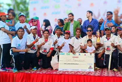 দিল্লিতে আন্তর্জাতিক নারী টি২০ টুর্নামেন্ট চ্যাম্পিয়ন রূপালী ব্যাংক