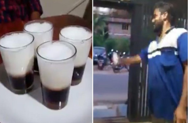 বিশেষ কৌশলে চা বানিয়ে সুপারহিরো! (ভিডিও)