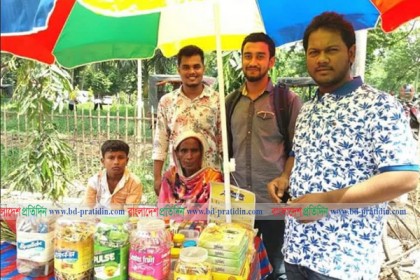 পুলিশ ও রাবি ছাত্রলীগ নেতার সহায়তায় কর্মসংস্থান পেল ভিক্ষুক