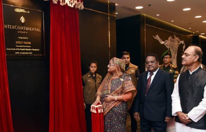 হোটেল ইন্টারকন্টিনেন্টালের উদ্বোধন করলেন প্রধানমন্ত্রী 